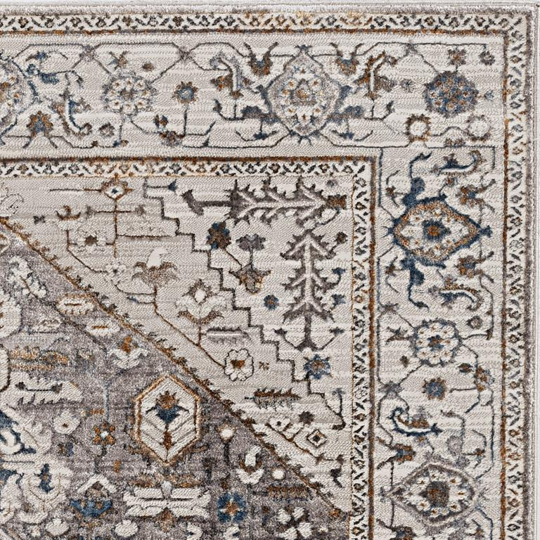 Kas Inspire 7501 Grey Parisian Area Rug Close Up