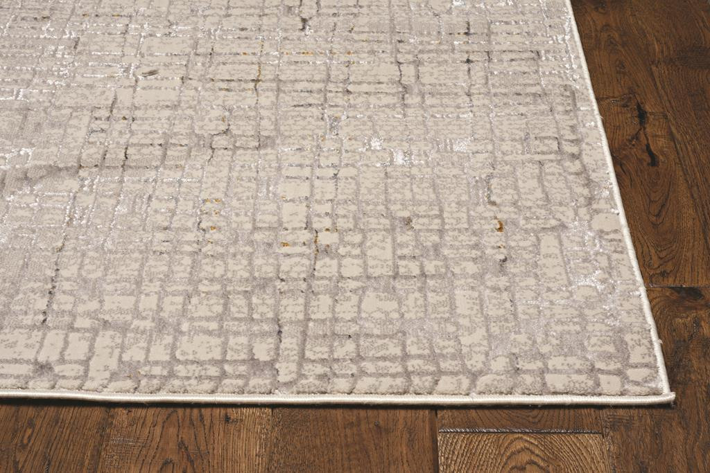 Kas Inspire 7505 Grey Tribeca Area Rug Corner