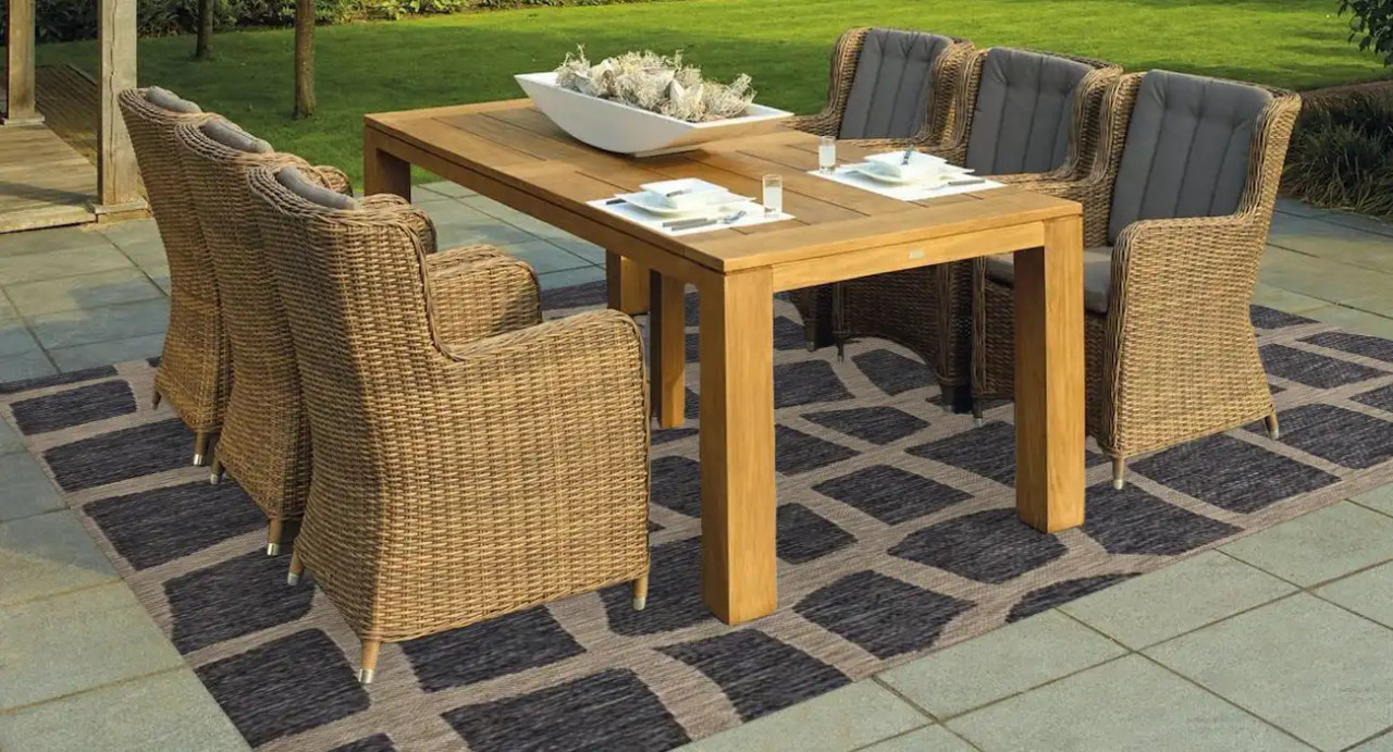 Kas Provo 5763 Blue Grey Bedrock Area Rug Room Scene