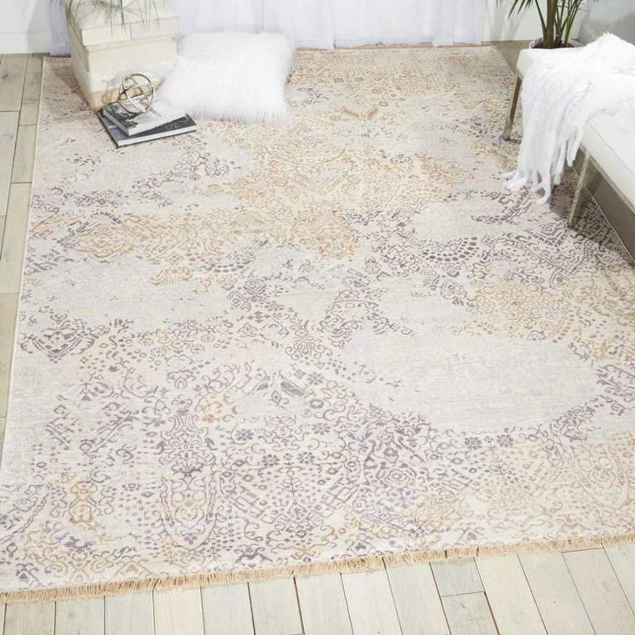 Nourison Aldora ALD12 Opal Area Rug Room Scene