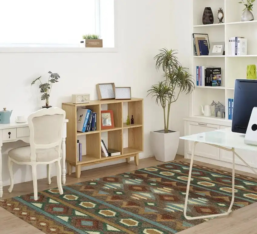 Kaleen Alejandra ALJ97-49 Brown Area Rug Room Scene