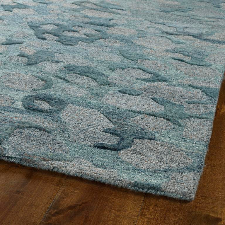 Kaleen Calvin CLV99-17 Blue Area Rug Corner
