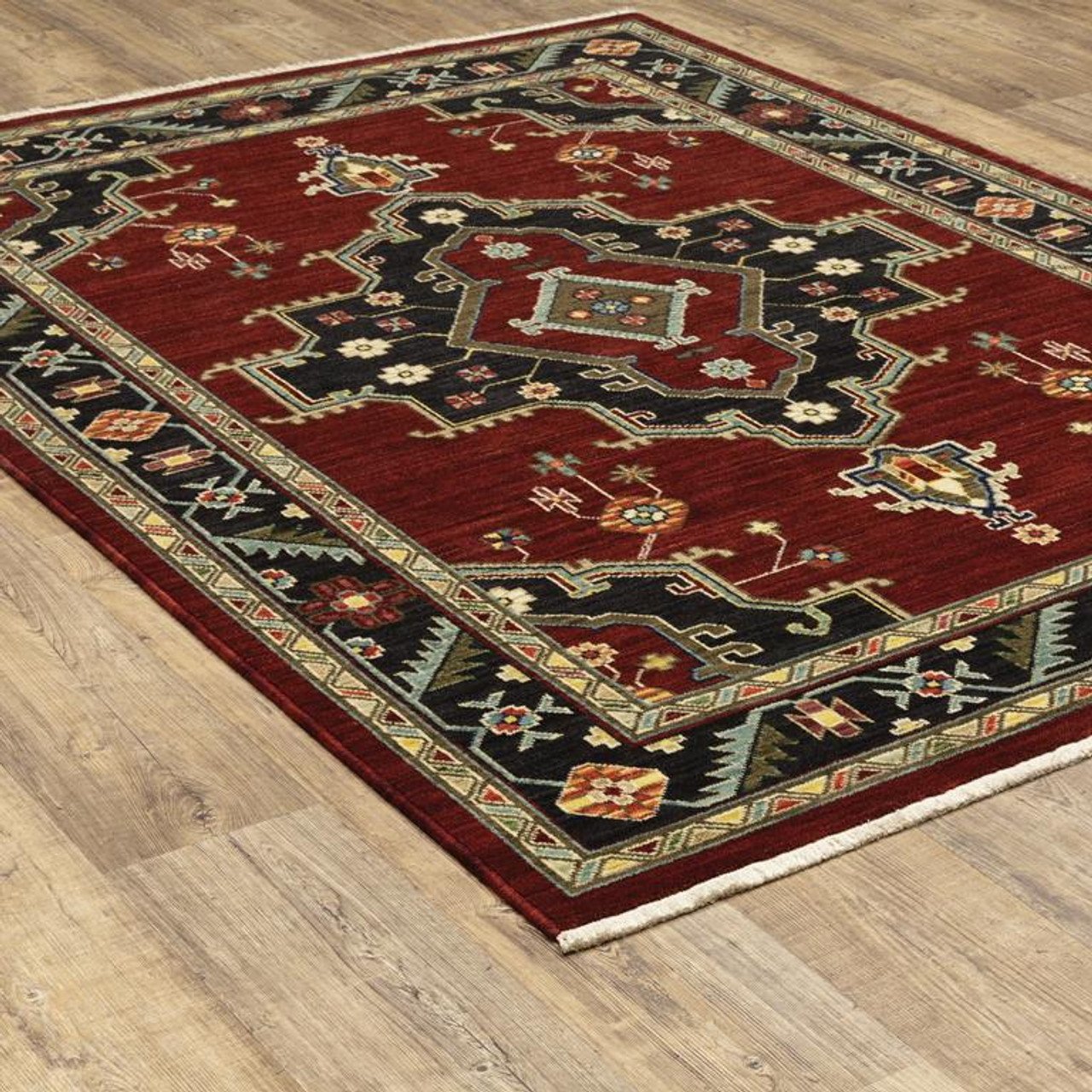 Oriental Weavers Lilihan 92R Area Rug on Angle