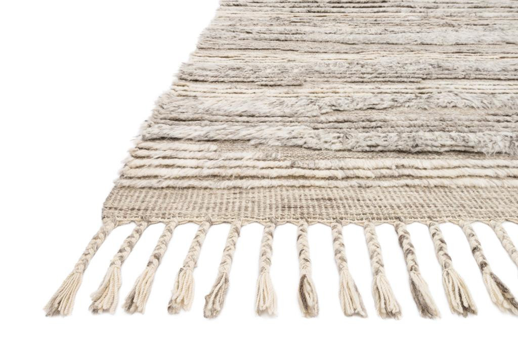 Loloi Khalid KF-05 Natural Ivory Area Rug Angle