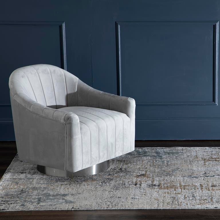 Karastan Tryst RG073-131 Marseille Grey Area Rug Room Scene