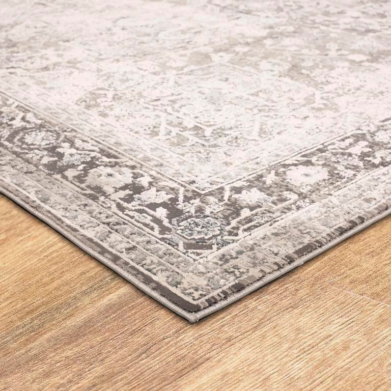 Karastan Tryst RG078-131 Verona Grey Area Rug Corner Angle