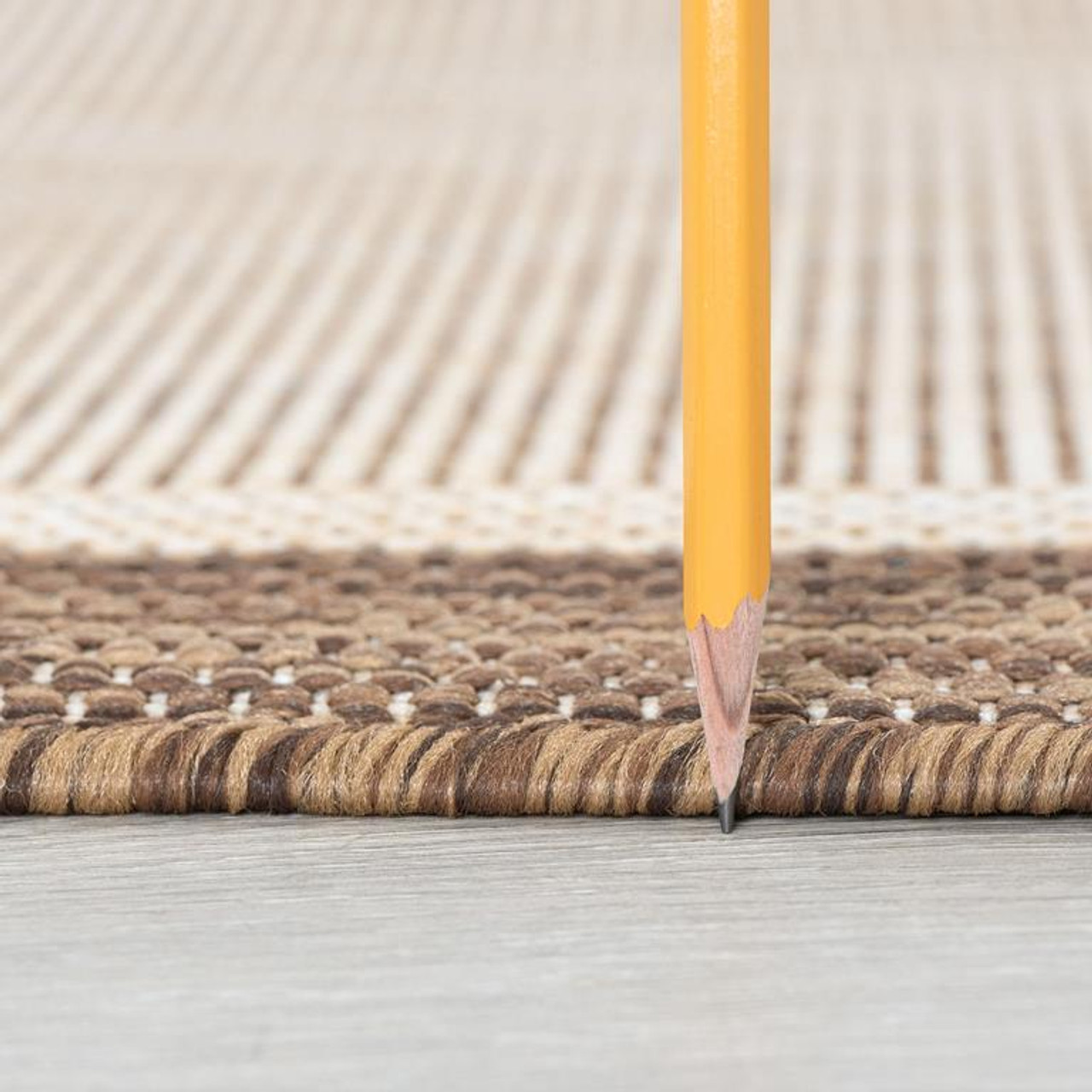 Tayse Eco Dania ECO1203 Gold Area Rug Pile