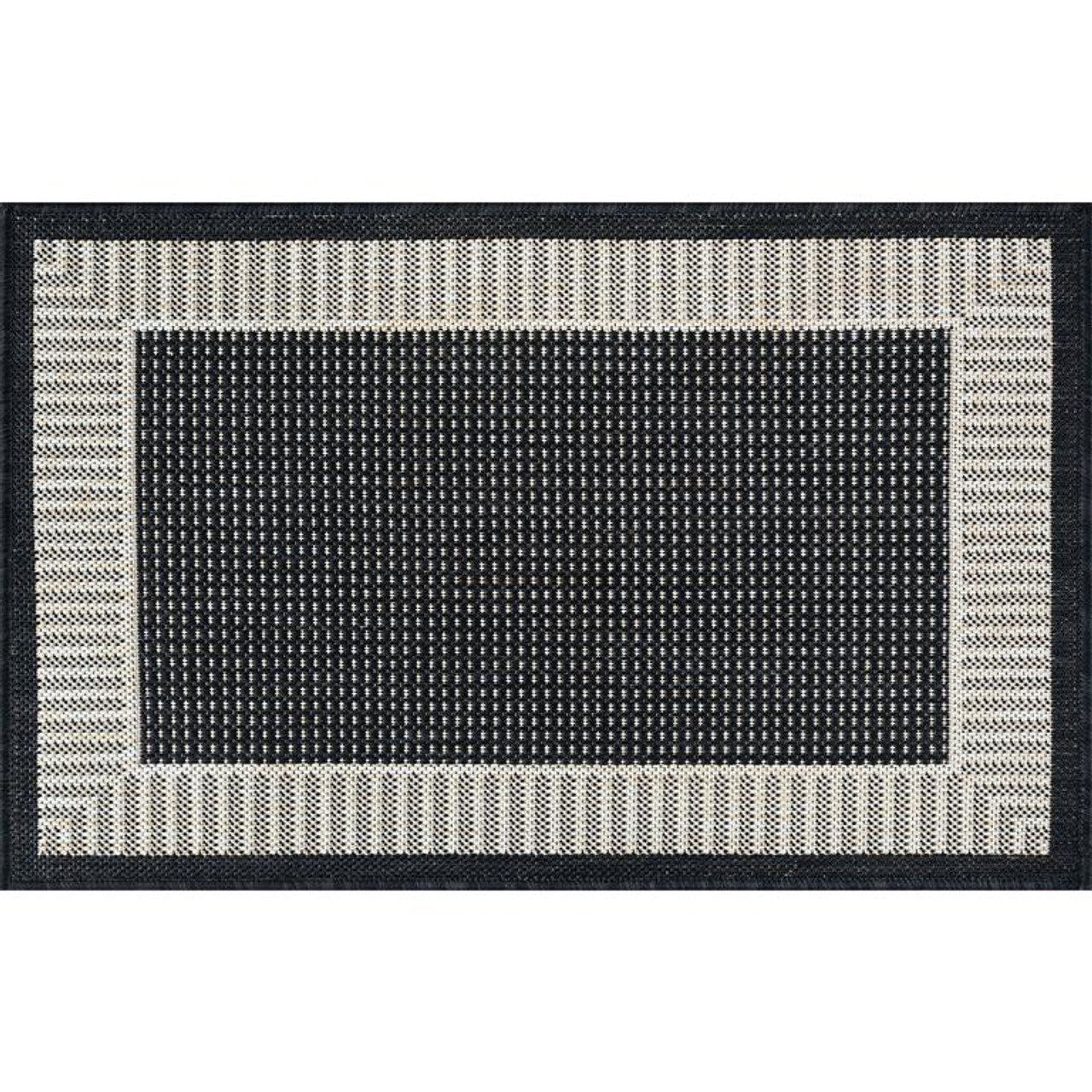 Tayse Eco Elgin ECO1100 Black Scatter Area Rug