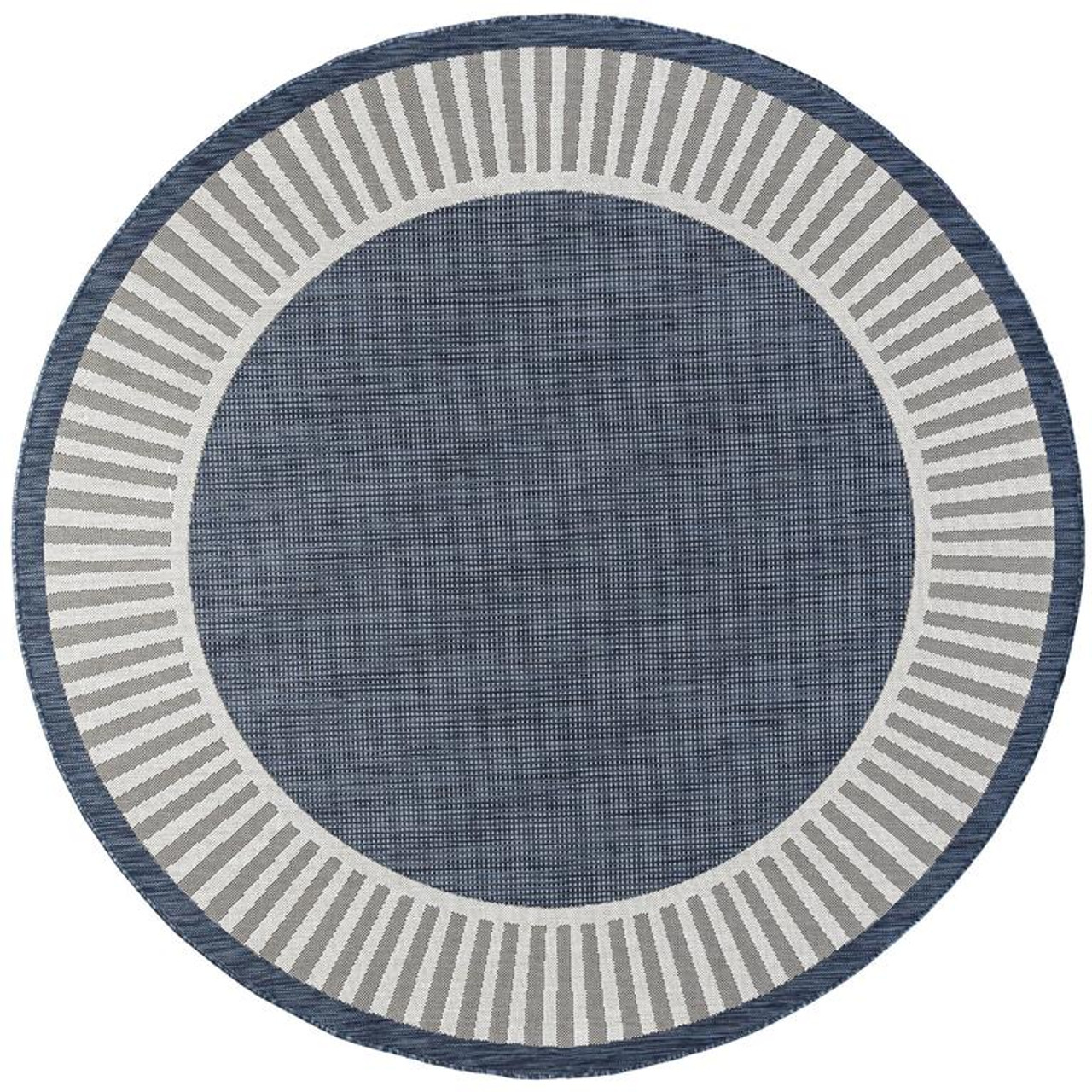 Tayse Eco Elgin ECO1105 Navy Round Area Rug