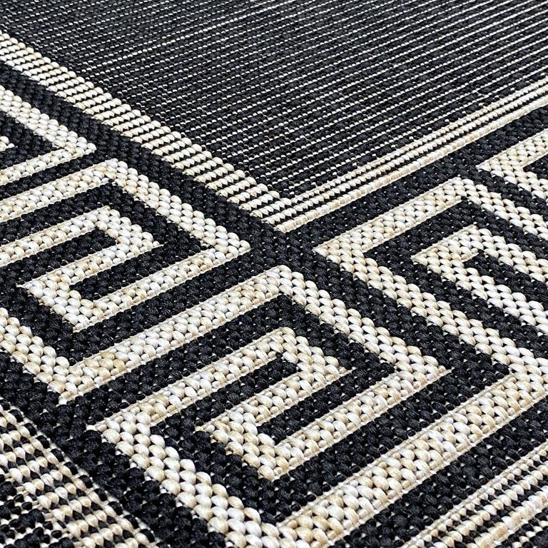Tayse Eco Giovanna ECO1000 Black Area Rug Swatch