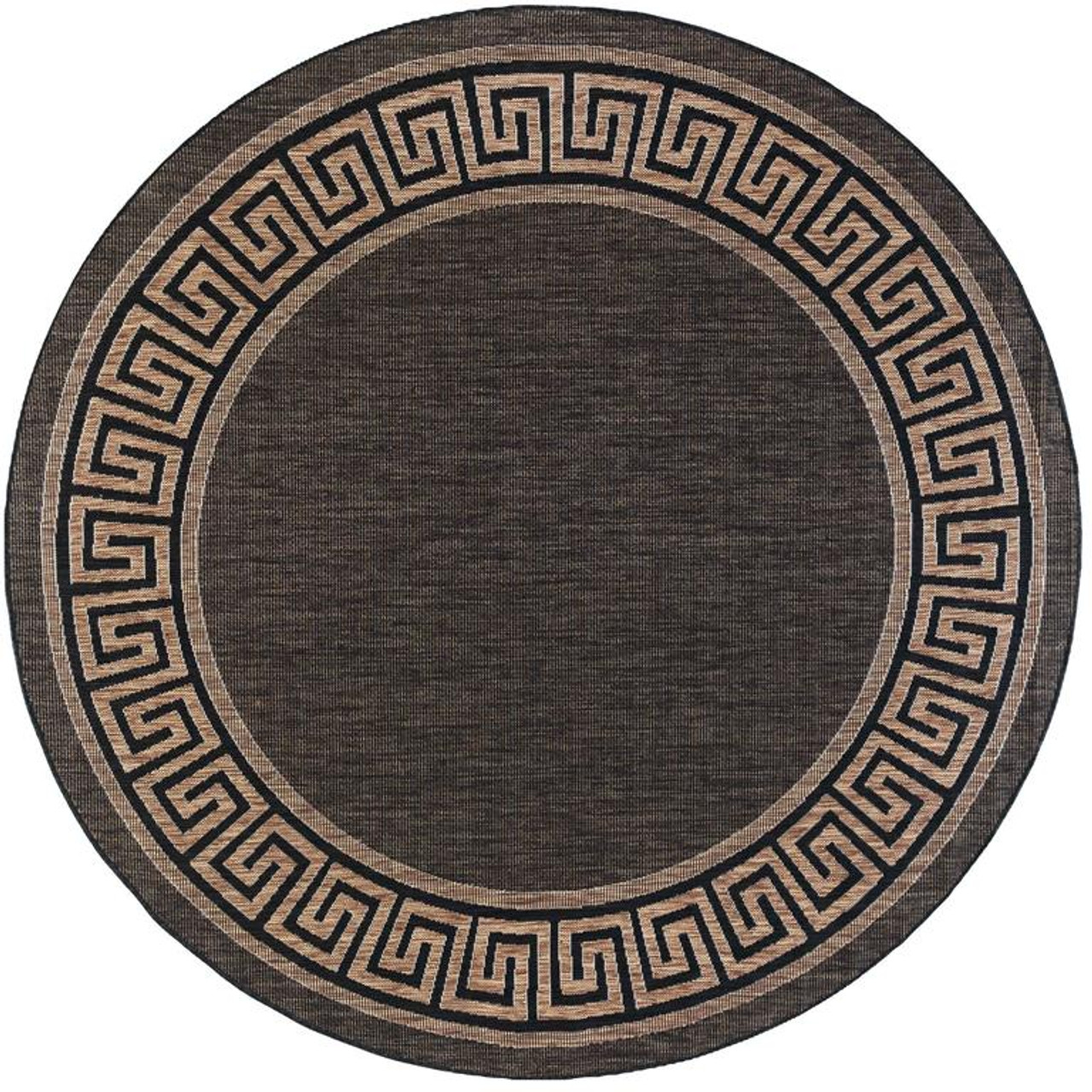 Tayse Eco Giovanna ECO1001 Black Round Area Rug