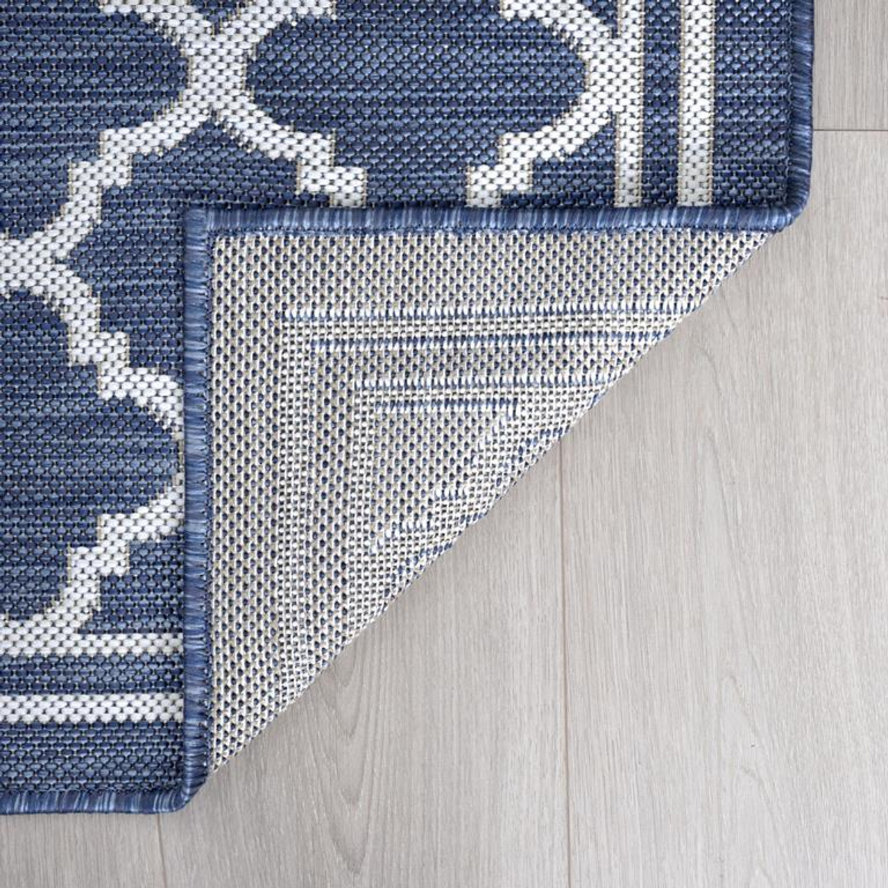 Tayse Eco Shaila ECO1305 Navy Area Rug Back