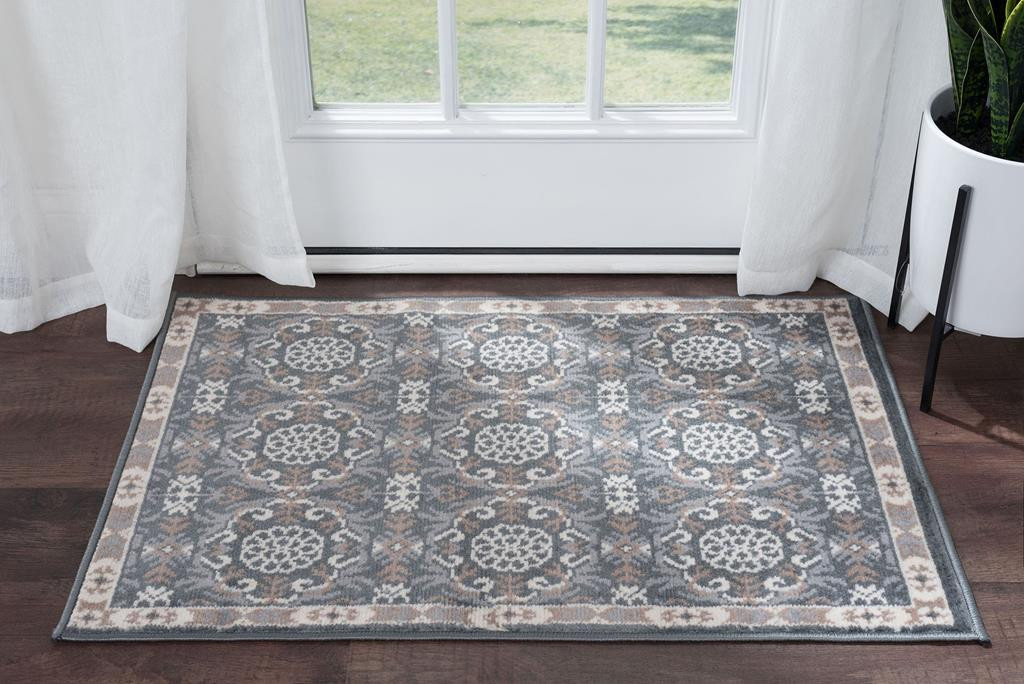 Tayse Hampton Izel HMP3809 Gray Scatter Area Rug