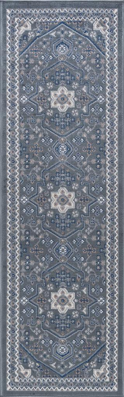 Tayse Hampton Logan HMP4009 Gray Runner Area Rug
