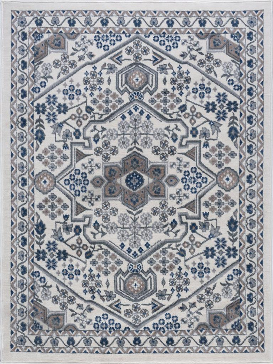 Tayse Hampton Logan HMP4017 Cream Area Rug