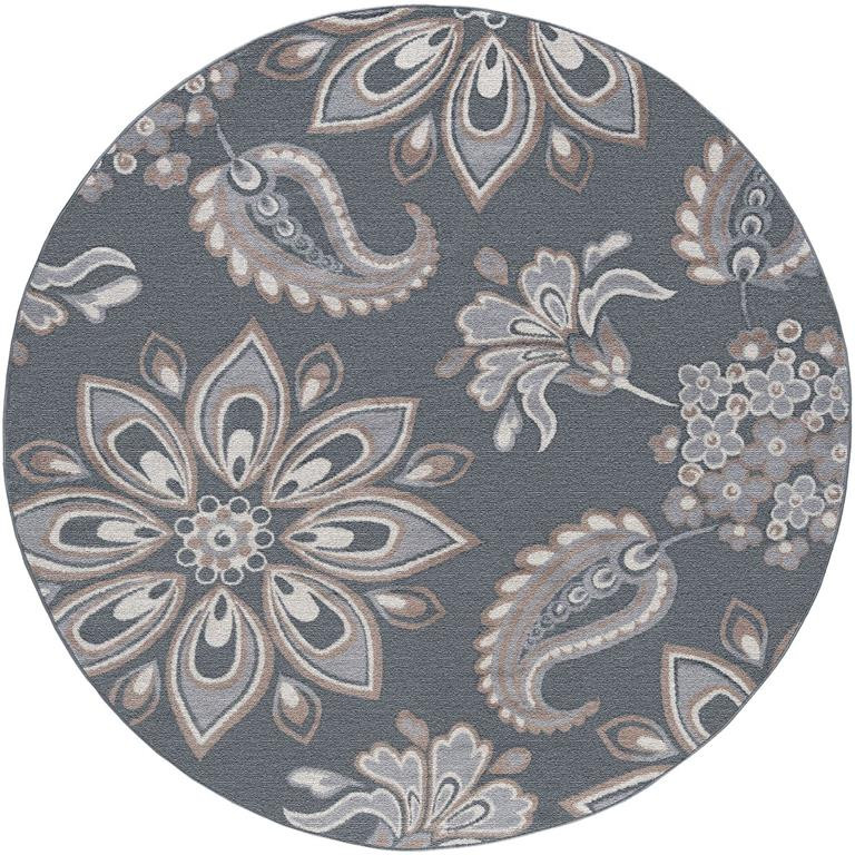 Tayse Hampton Matilda HMP4309 Gray Round Area Rug