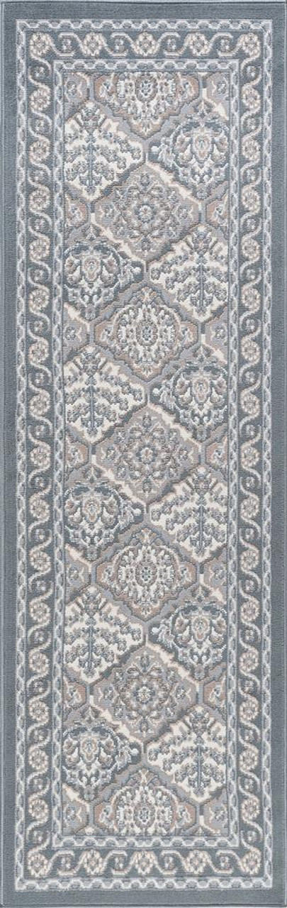 Tayse Hampton Oxnard HMP4209 Gray Runner Area Rug