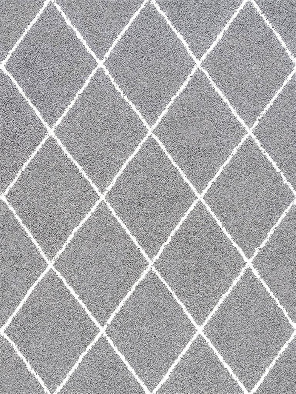 Tayse Jersey Shag Mira JRS1102 Silver Area Rug