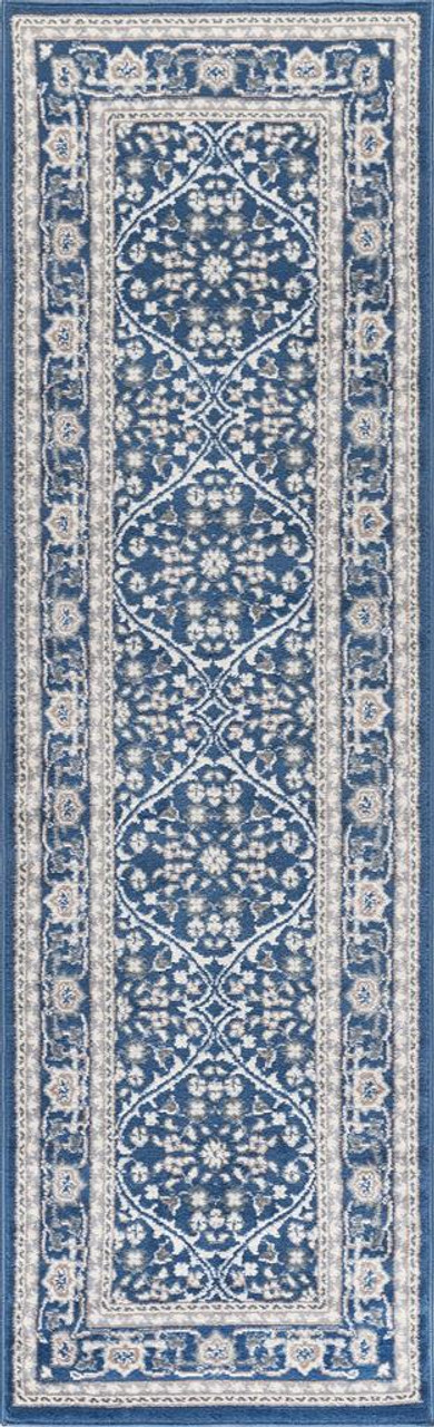 Tayse Madison Beauregard MDN3707 Navy Runner Area Rug