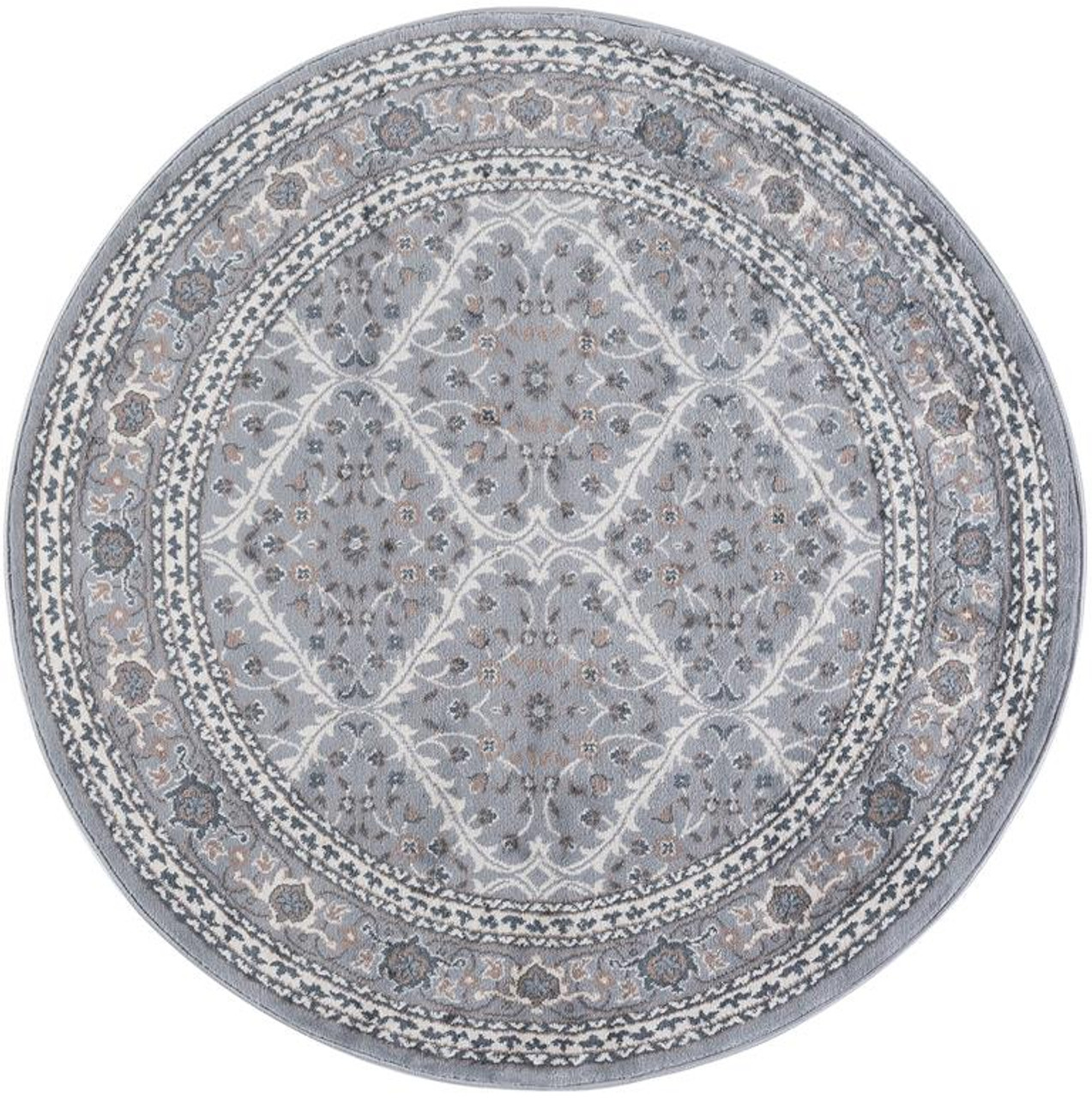 Tayse Madison Beauregard MDN3709 Gray Round Area Rug