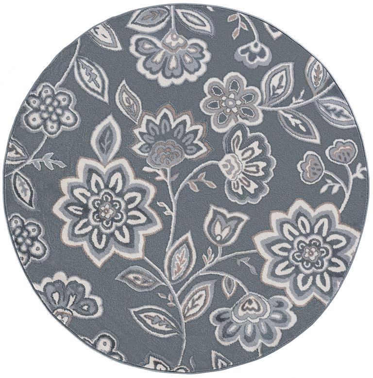 Tayse Madison Emmalyn MDN3409 Gray Round Area Rug