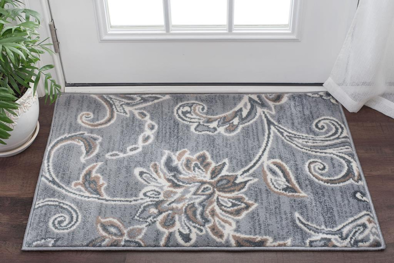 Tayse Madison Garland MDN3509 Gray Scatter Area Rug Room Scene