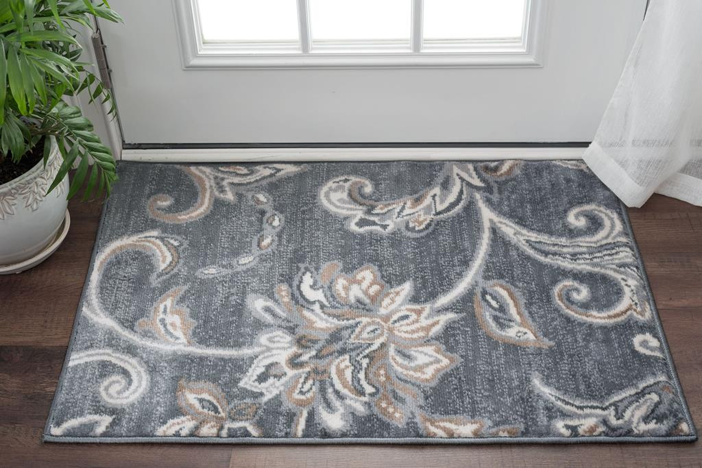 Tayse Madison Garland MDN3541 Dark Gray Area Rug - Carpetmart.com