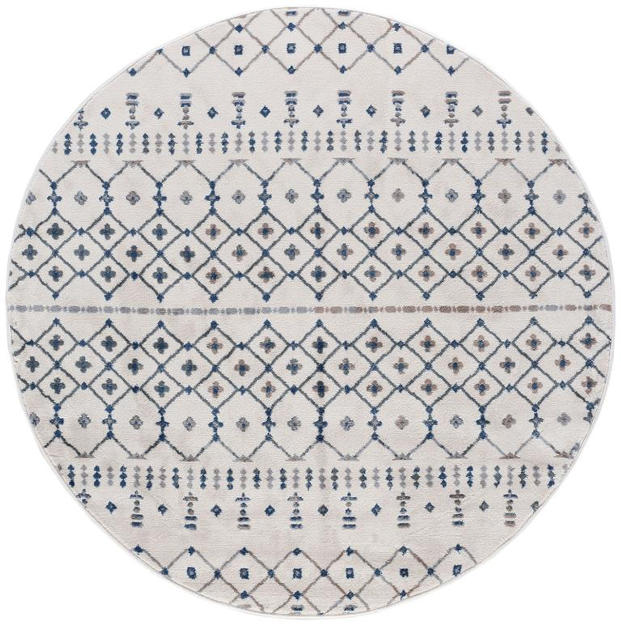 Tayse Madison Heidy MDN3317 Cream Round Area Rug
