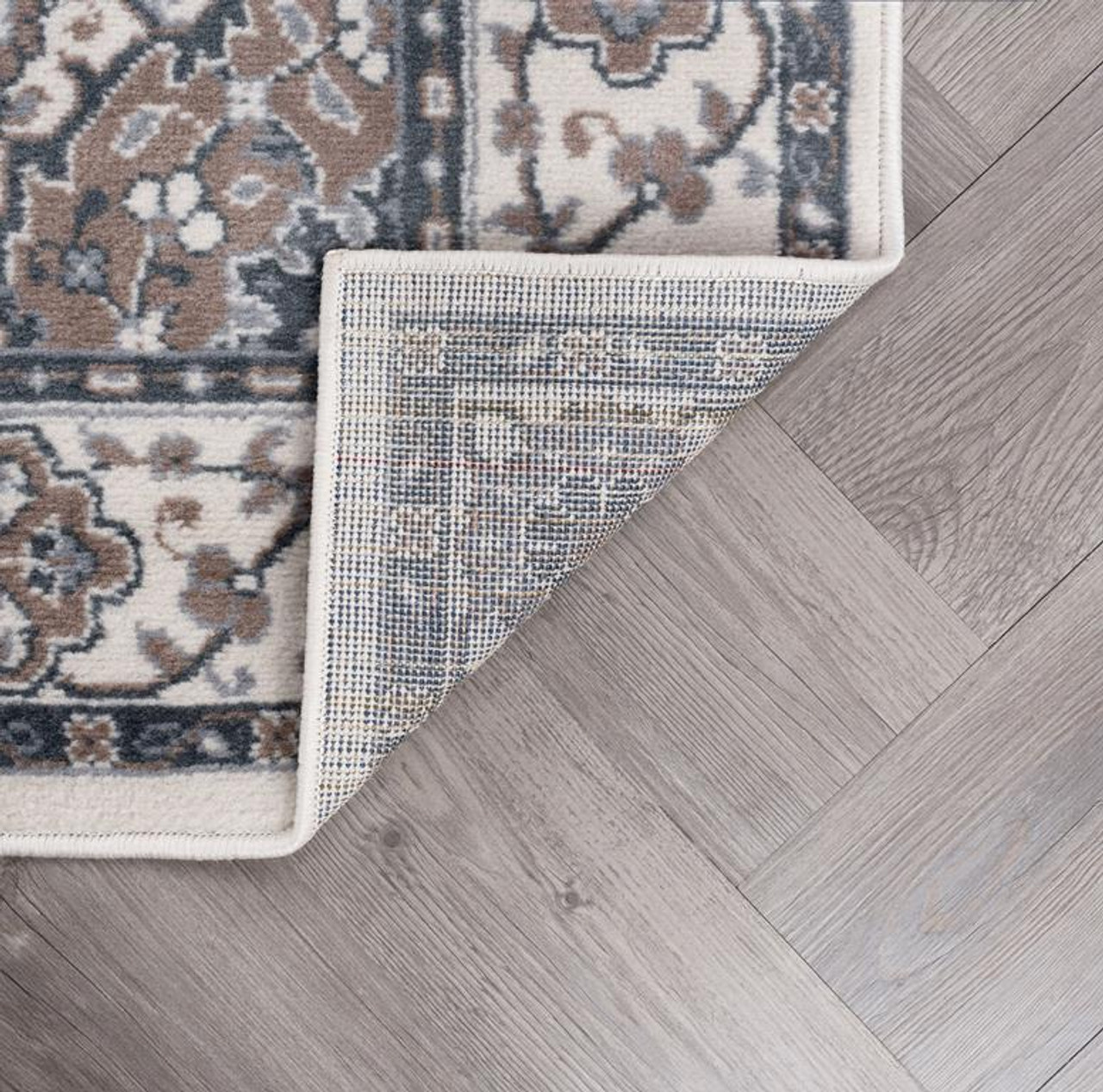 Tayse Madison Newcomb MDN3617 Cream Area Rug Back