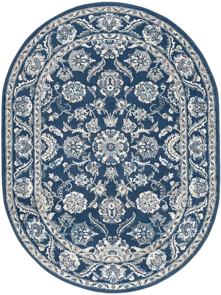 Tayse Madison Shiloh MDN4707 Dark Blue Oval Area Rug