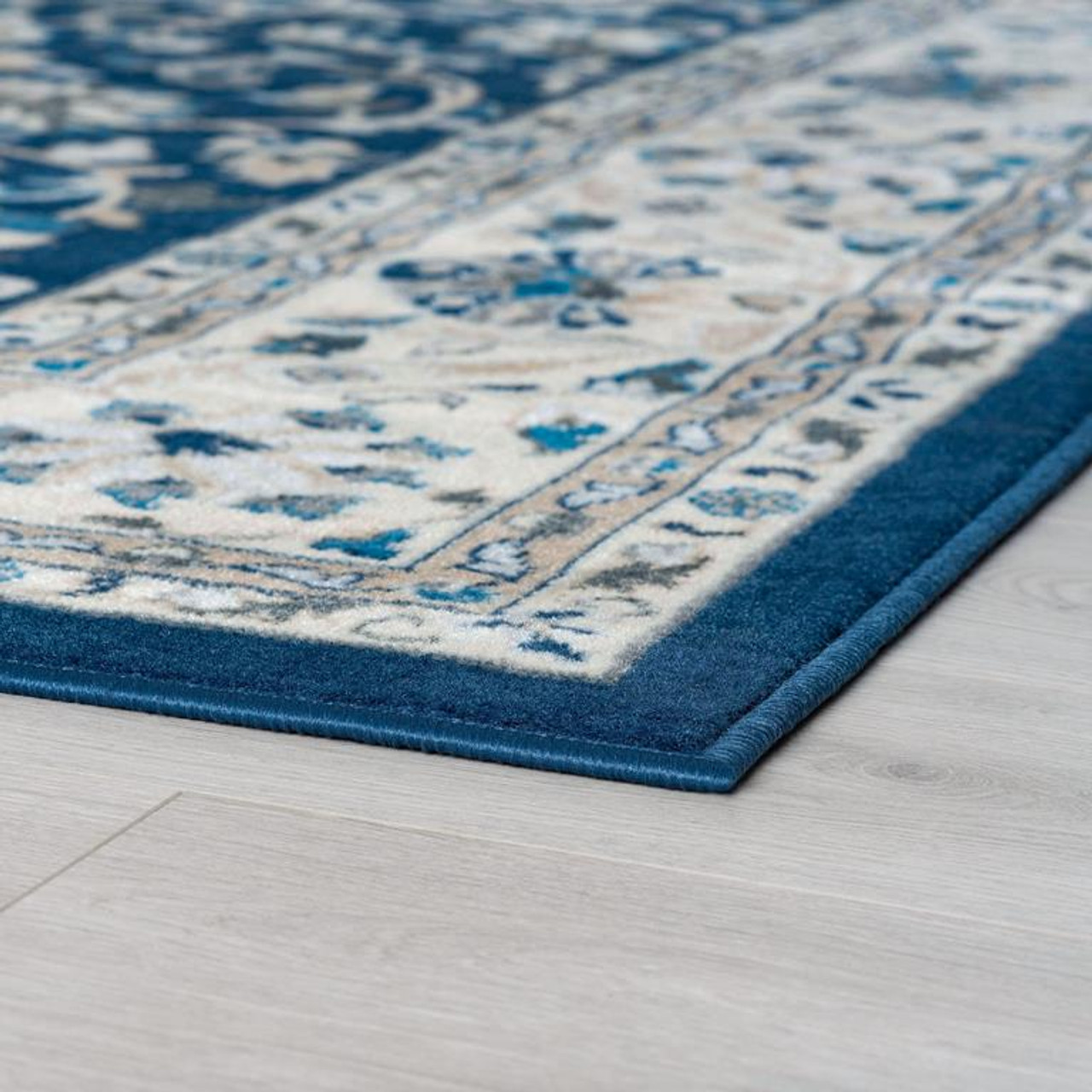 Tayse Madison Tessie MDN4607 Dark Blue Area Rug Corner