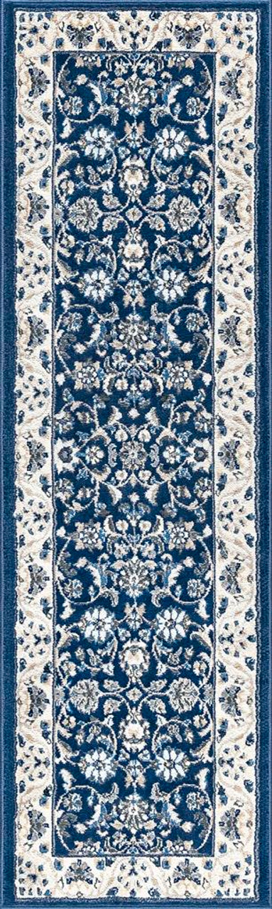 Tayse Madison Tessie MDN4607 Dark Blue Runner Area Rug