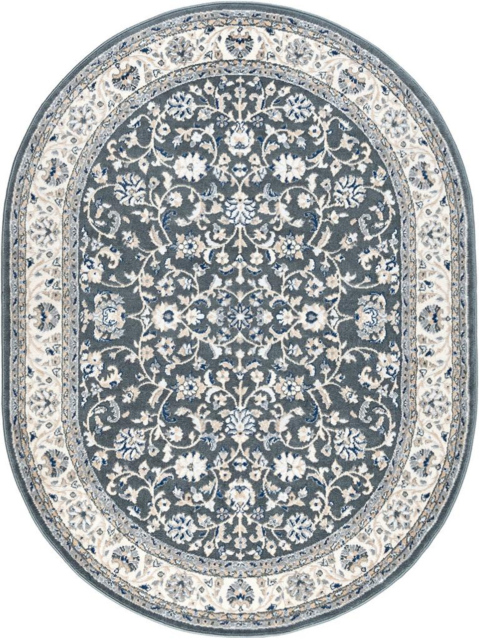 Tayse Madison Tessie MDN4609 Gray Oval Area Rug