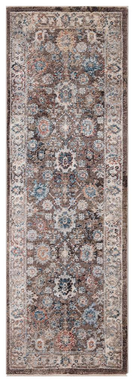 Concord Global Trading Pandora 8078 Cassandra Brown Runner Area Rug