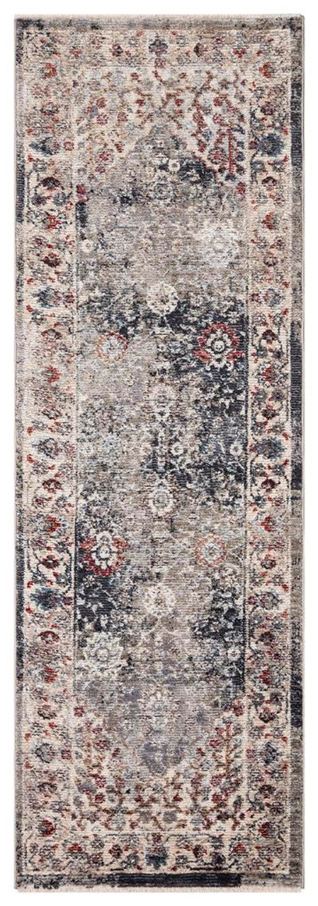 Concord Global Trading Pandora 8086 Royalty Gray Runner Area Rug