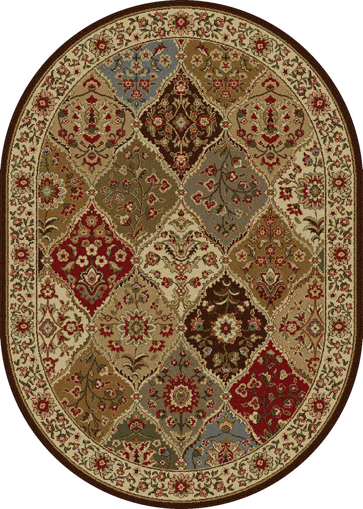 Tayse Elegance 5120 Multi Oval Area Rug