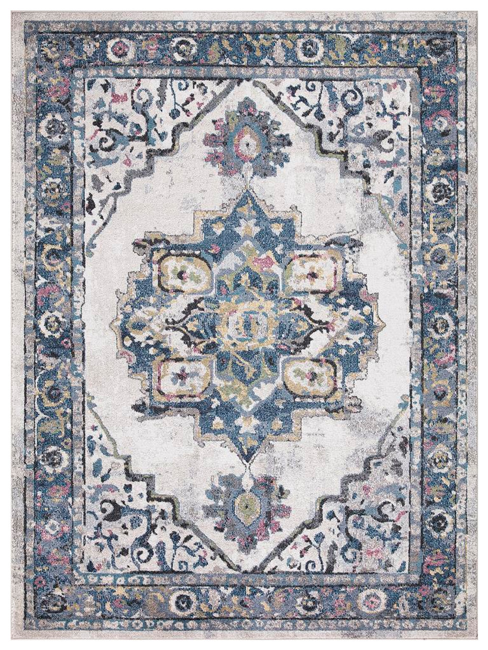 Concord Global Trading Vintage 7262 Barclay Ivory Area Rug