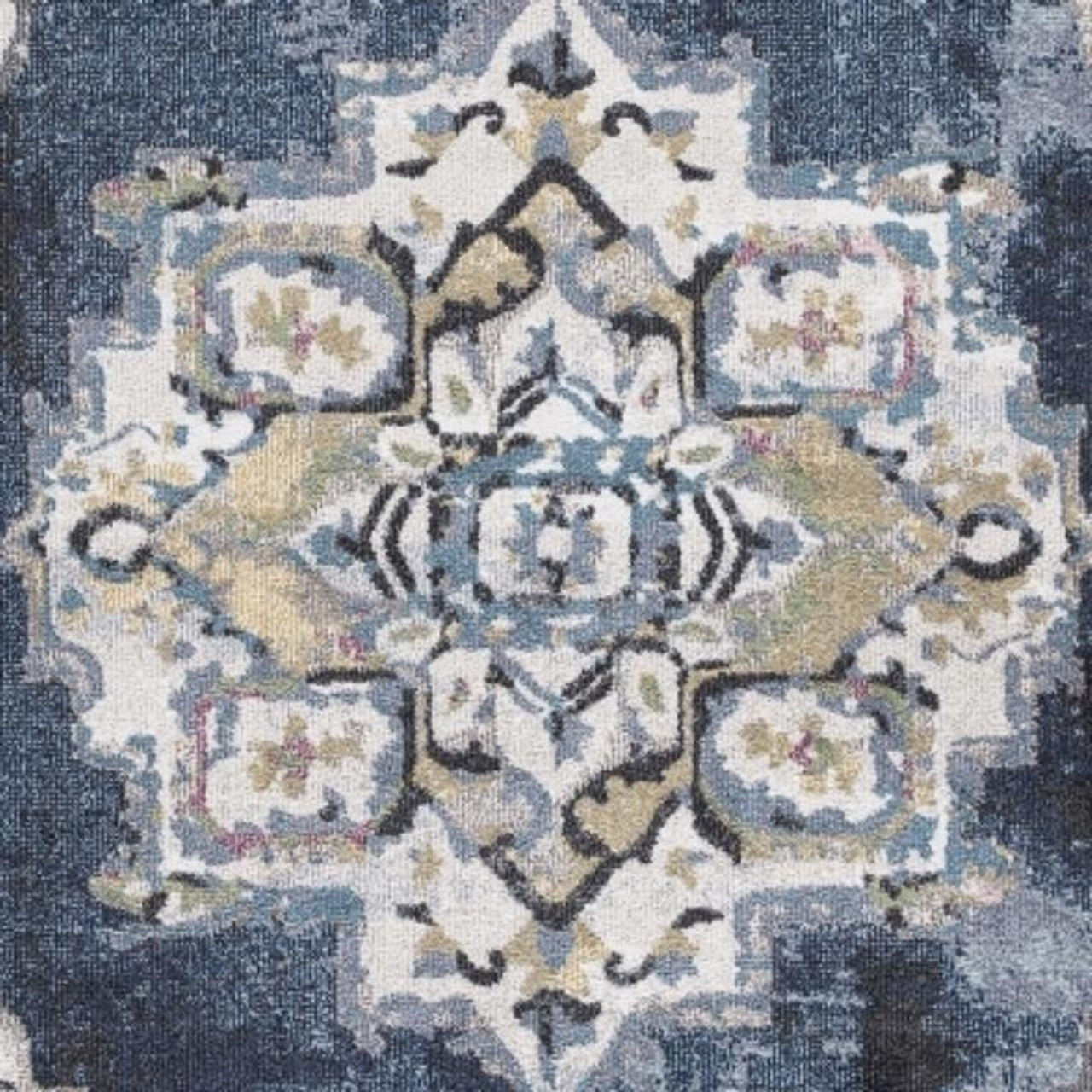 Concord Global Trading Vintage 7264 Barclay Navy Area Rug Swatch
