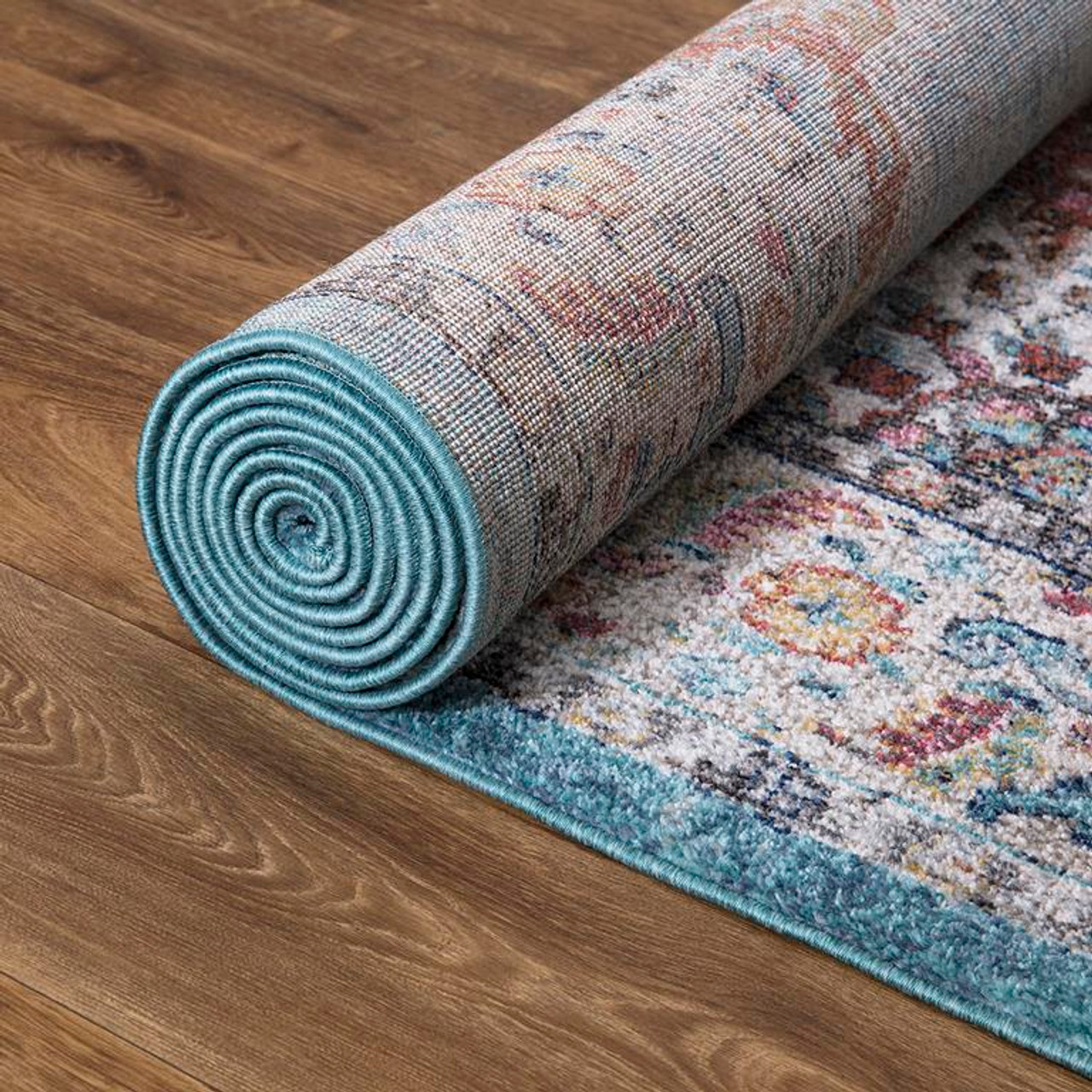 Concord Global Trading Vintage 7286 Elegance Blue Area Rug Backing