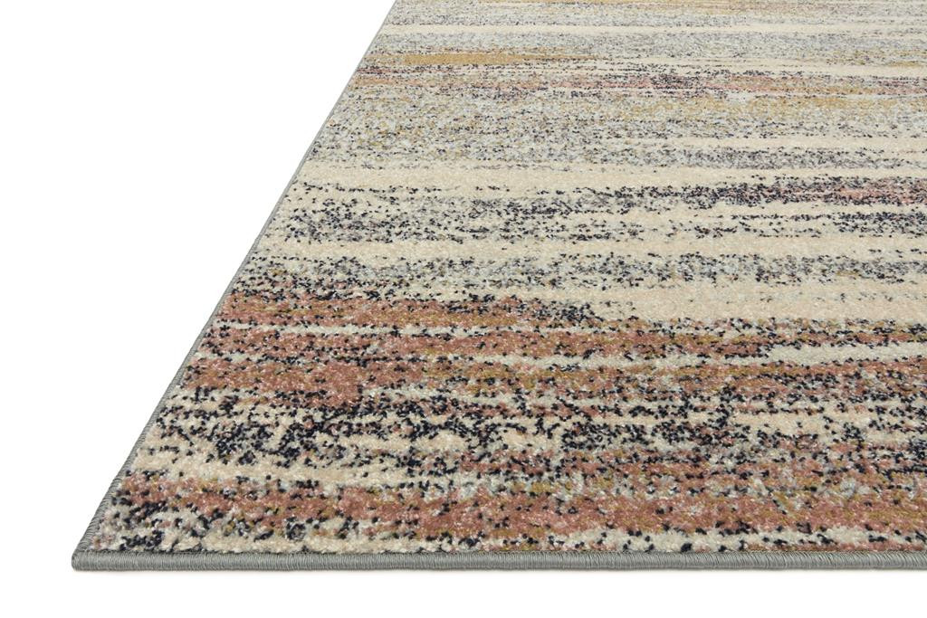 Loloi II Bowery BOW-04 Pebble Multi Area Rug Angle