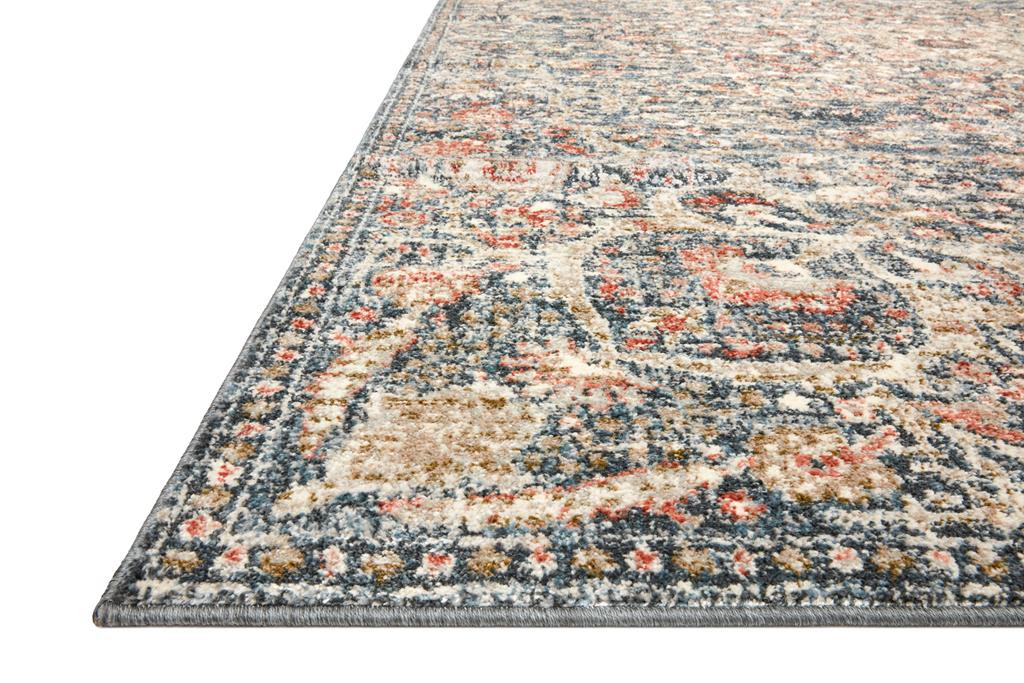 Loloi II Saban SAB-02 Blue Spice Area Rug Angle