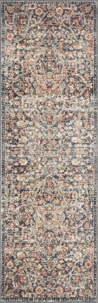 Loloi II Saban SAB-02 Blue Spice Runner Area Rug