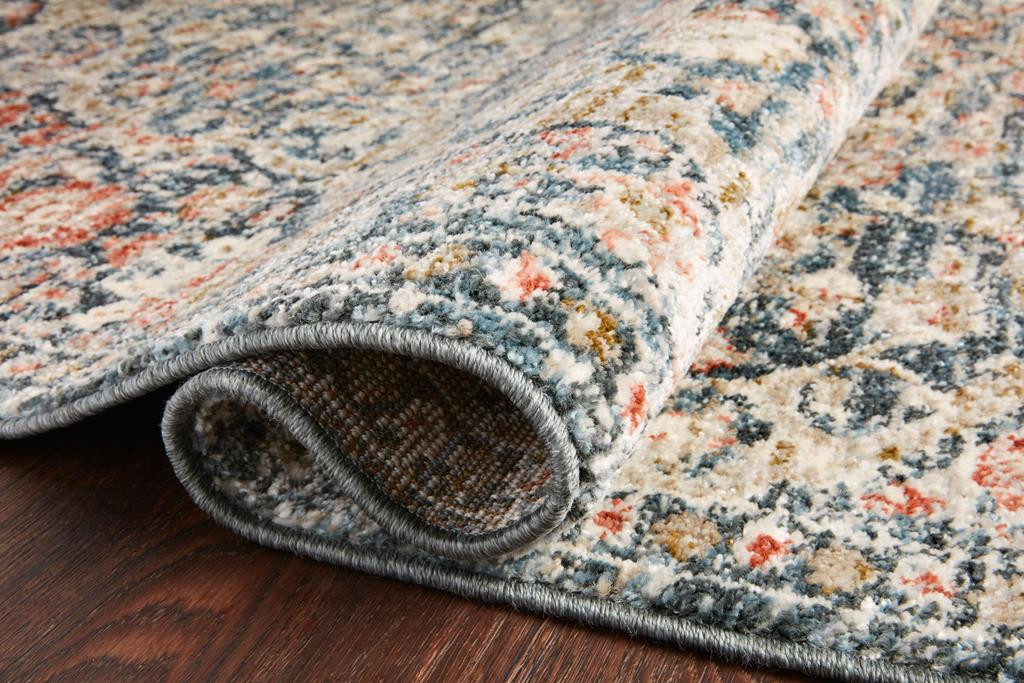 Loloi II Saban SAB-02 Blue Spice Area Rug Pile