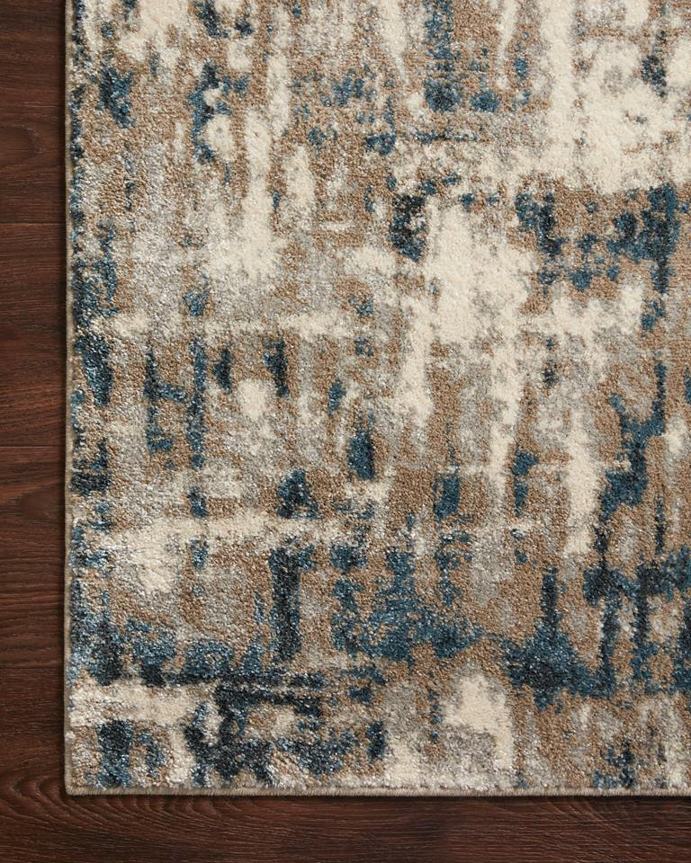 Loloi II Spirit SPI-02 Stone Blue Area Rug Corner
