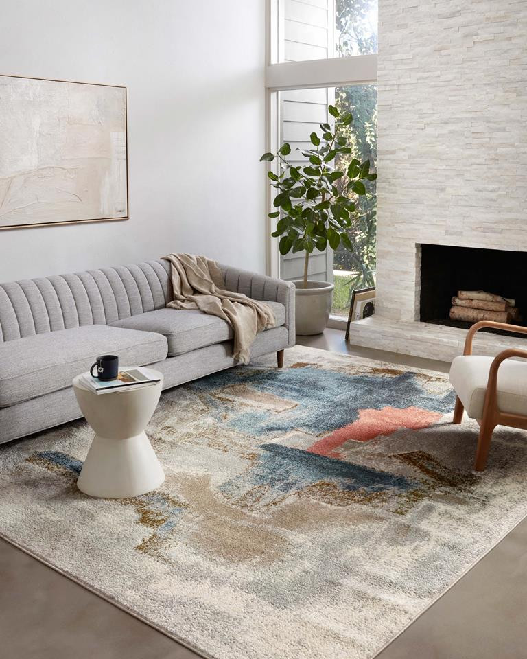 Loloi II Spirit SPI-05 Stone Multi Area Rug Room Scene