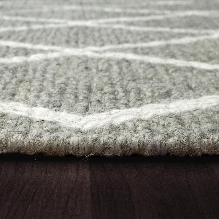 Dynamic Rugs Ava 5203-910 Grey Ivory Area Rug Pile Edge