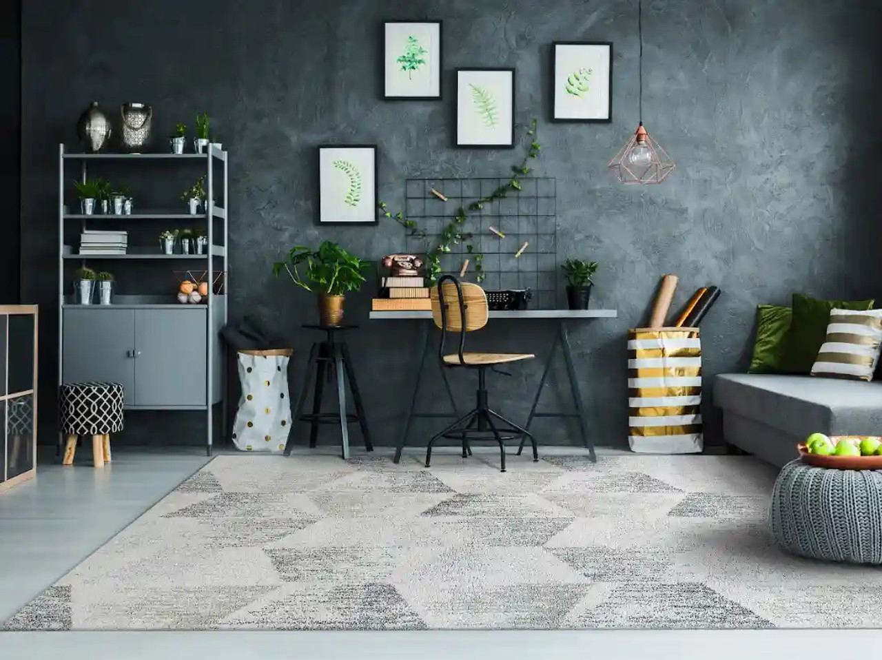 Dynamic Rugs Hera 3302 Grey/Ivory Rug