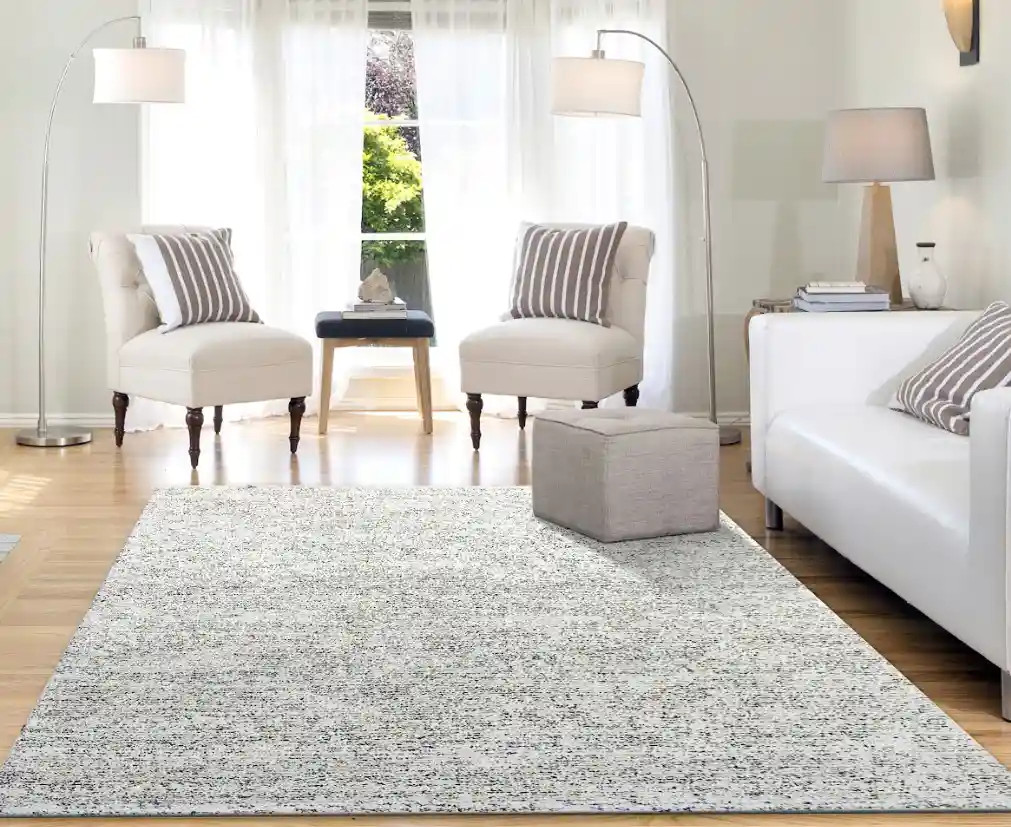 Dynamic Rugs Mehari 23308-6686 Ivory Grey Gold Area Rug Room Scene