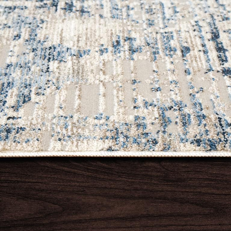 Dynamic Rugs Mood 8451-150 Ivory Blue Area Rug - Carpet & Tile Mart