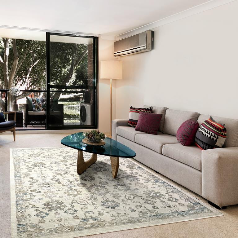 Dynamic Rugs Refine 4634-895 Cream Grey Blue Area Rug - Carpetmart